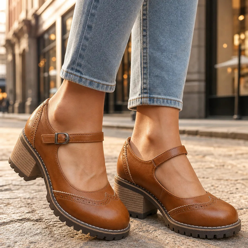 Women's Brown Carolina | Women's Orthopedic Mary Jane Shoes (Copy)