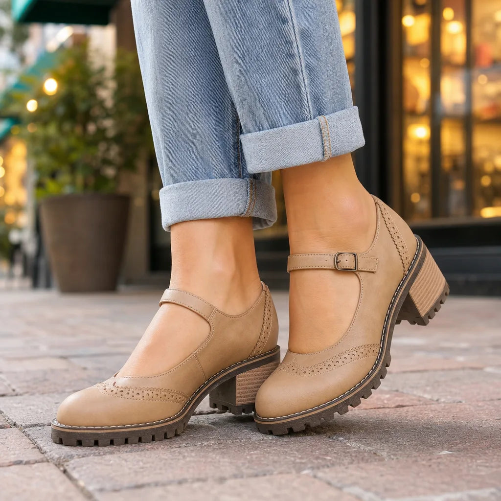 Women's Khaki Carolina | Women's Orthopedic Mary Jane Shoes (Copy)