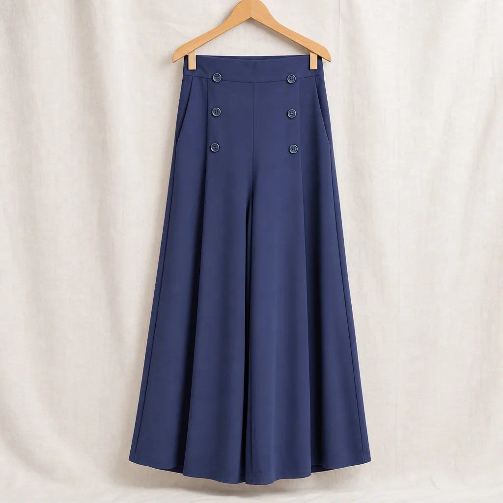 Juliet | Women's High Waist Dress Pants - Color:Navy;Size:S