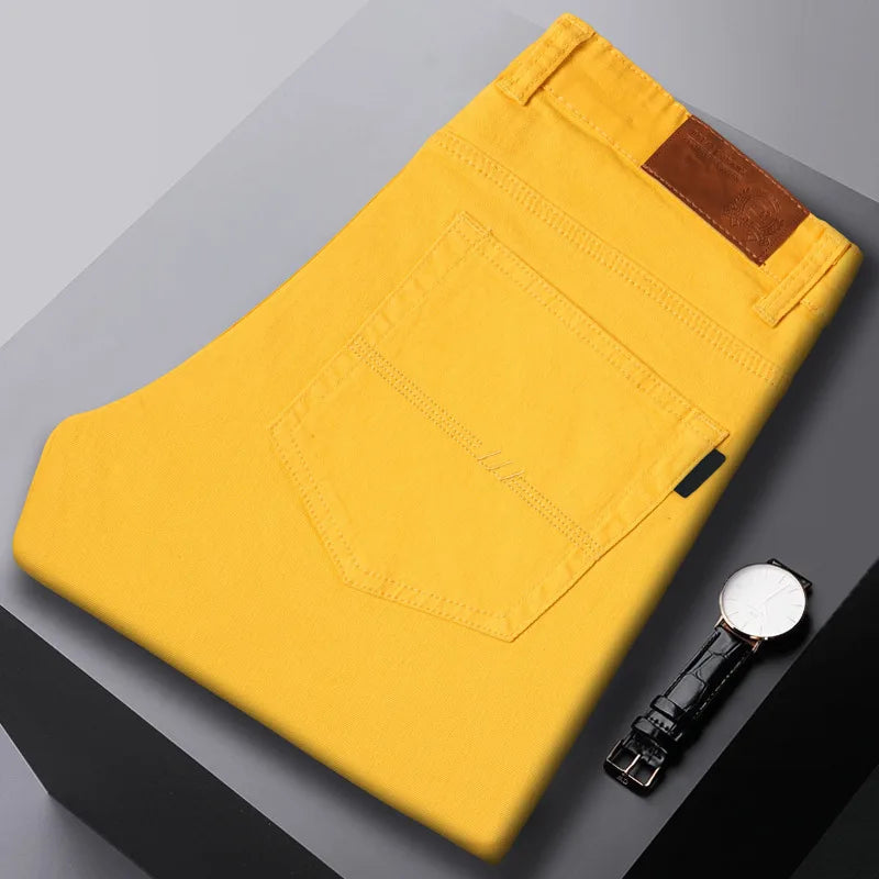 Nathaniel Tailored Jeans - Color:Yellow;Size:28