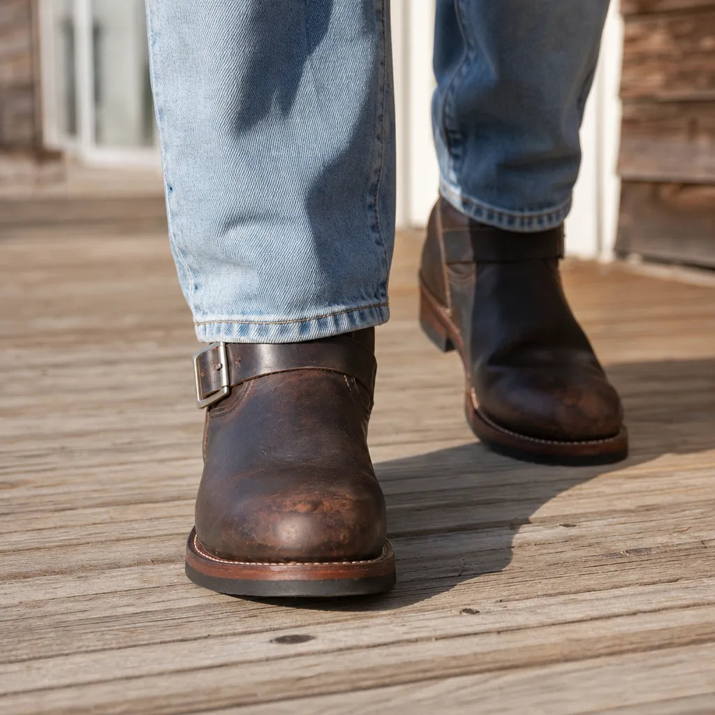 Men's Retro Brown Parkston | Men's Vintage Leather Boots (Copy)