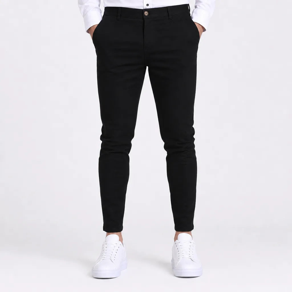 Trucker | Men's Slim Dress Pants - Color:Black;Size:S