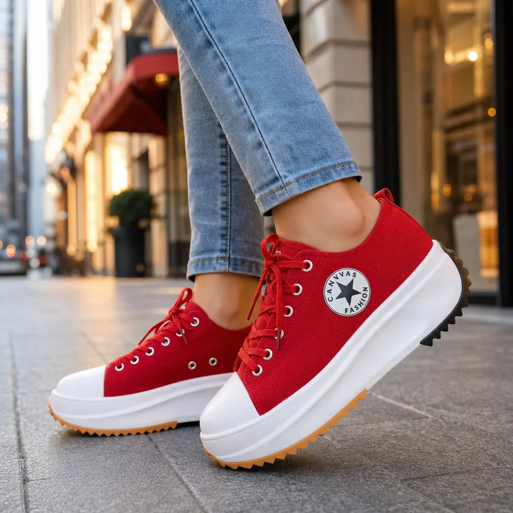 Women's Red Noelle | Women's Orthopedic Sneakers (Copy)