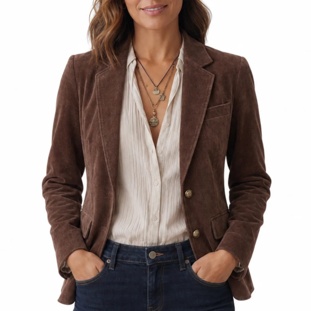 Women's Sylvia | Women's Suede Classic Blazer  (Copy)