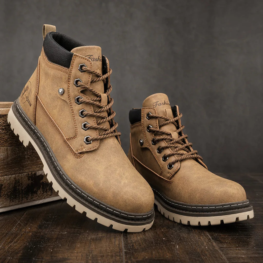 Men's Beige Griffith Work Boots