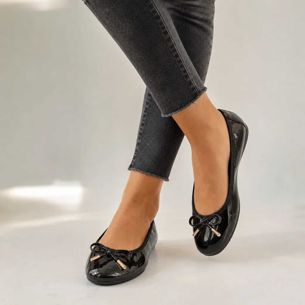 Women's Black Daphne Ballet Flats (Copy)