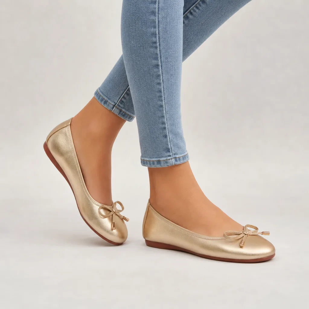 Women's Gold Daphne Ballet Flats (Copy)