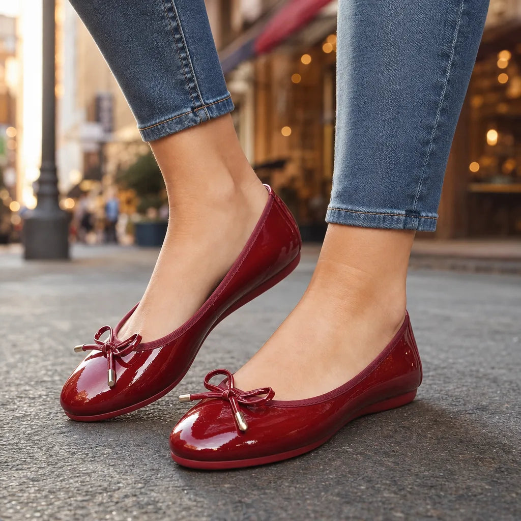 Women's Wine Red Daphne Ballet Flats (Copy)