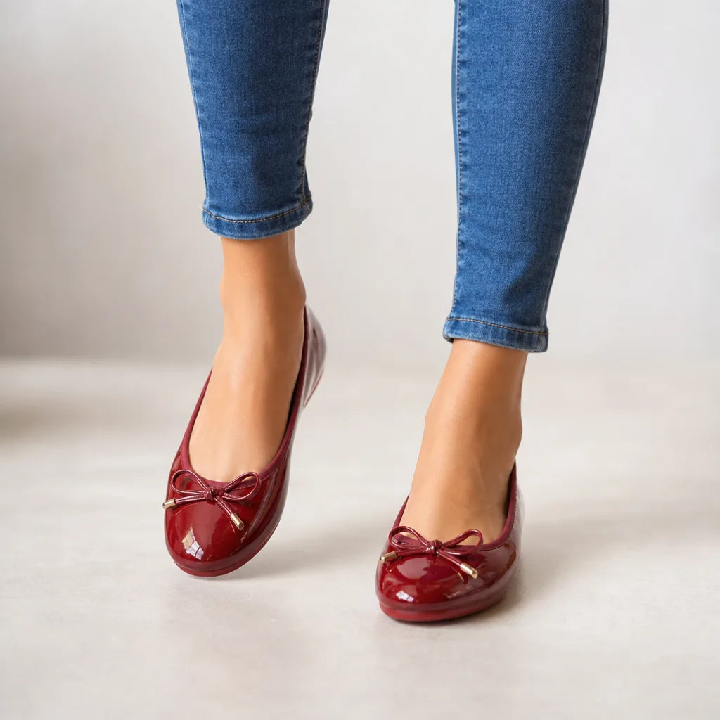 Women's Wine Red Daphne Ballet Flats (Copy)