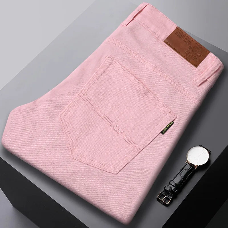 Nathaniel Tailored Jeans - Color:Pink;Size:28