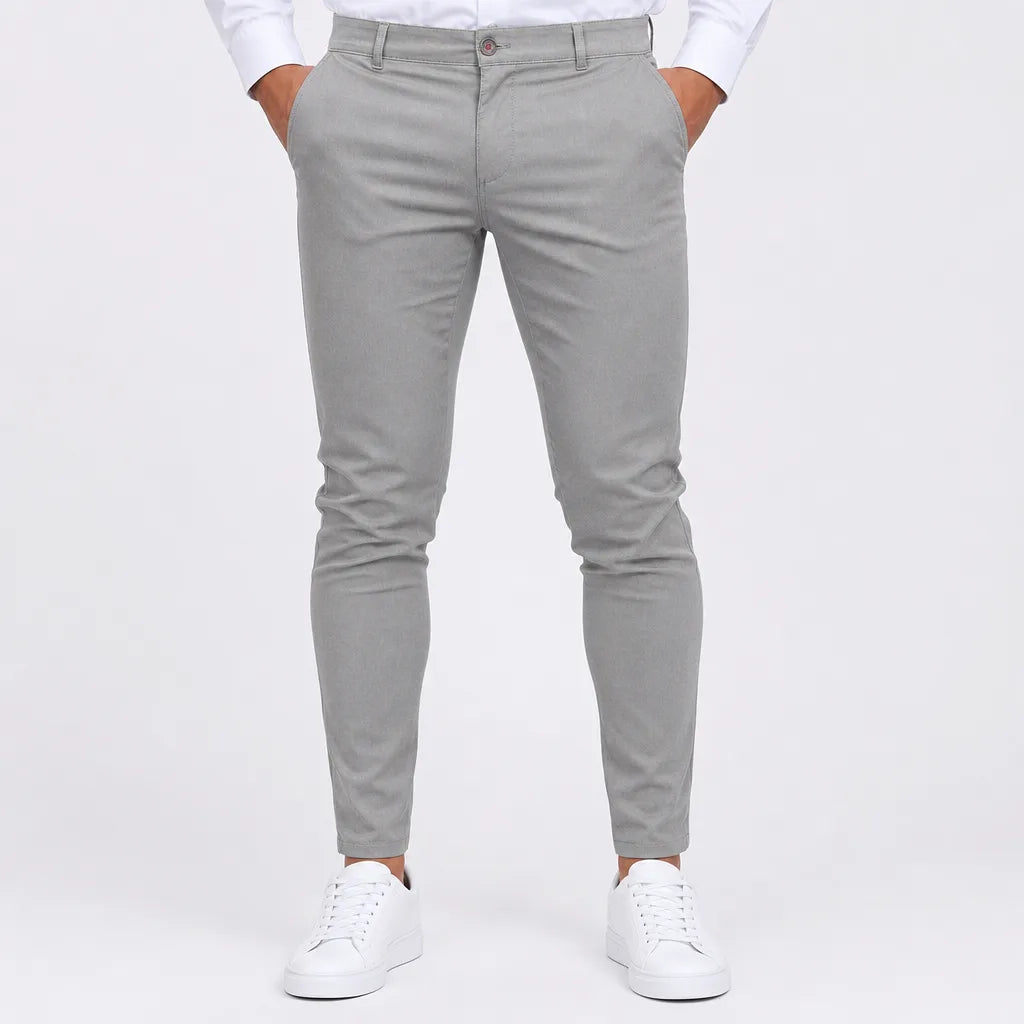 Trucker | Men's Slim Dress Pants  - Color:Gray;Size:S